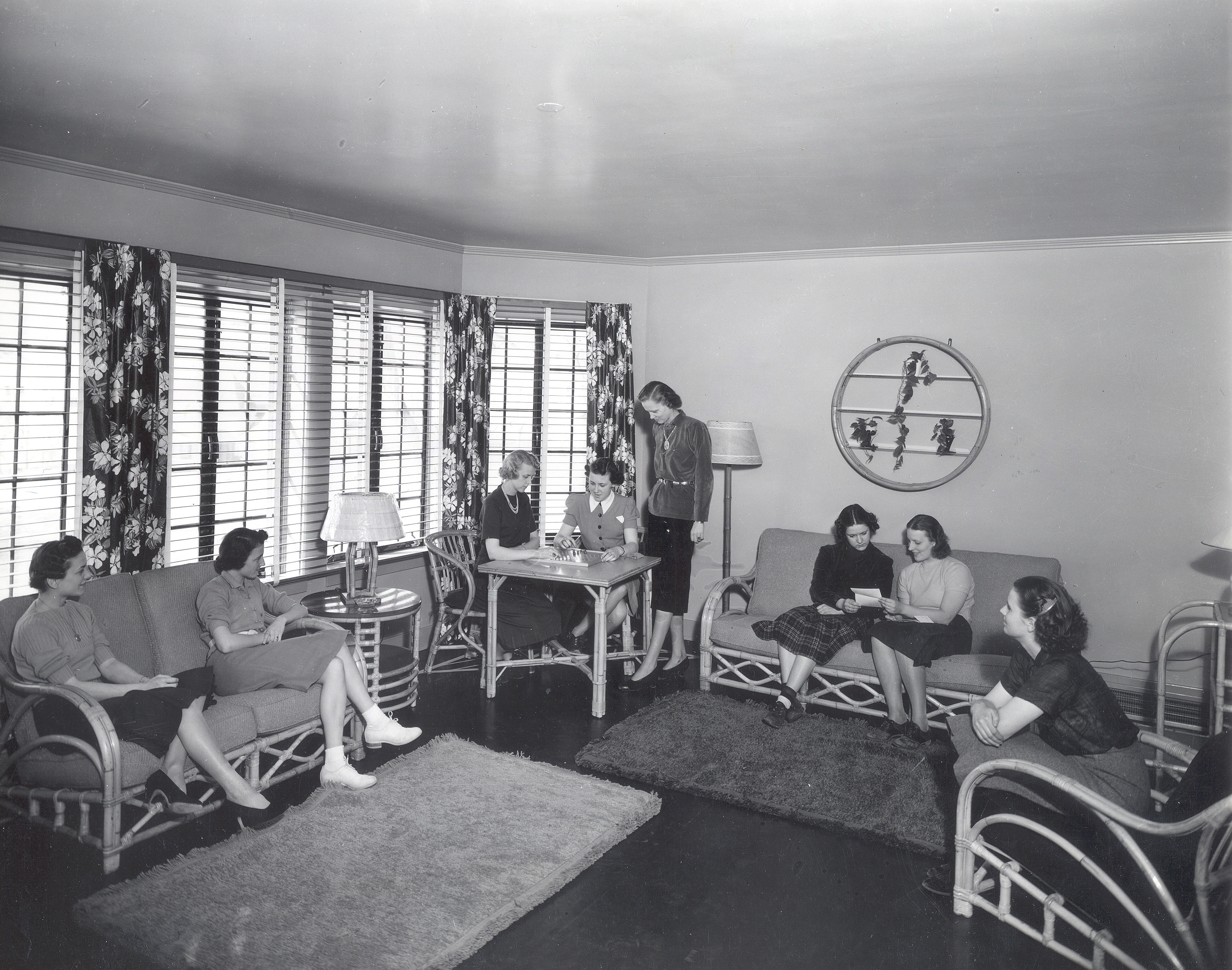 Montgomery Hall Parlor in 1938 after the Interior Remodel <span class="cc-gallery-credit"></span>